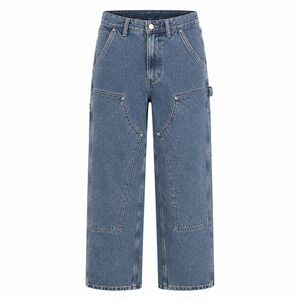 Zara Double Knee Carpenter Jeans Men's Size 30 Wide Leg Utility Denim